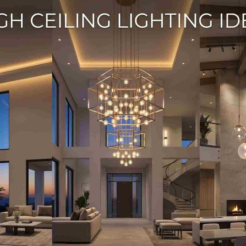 High Ceiling Lighting Ideas: Cathedral & Vaulted Guide – Modern Chandelier