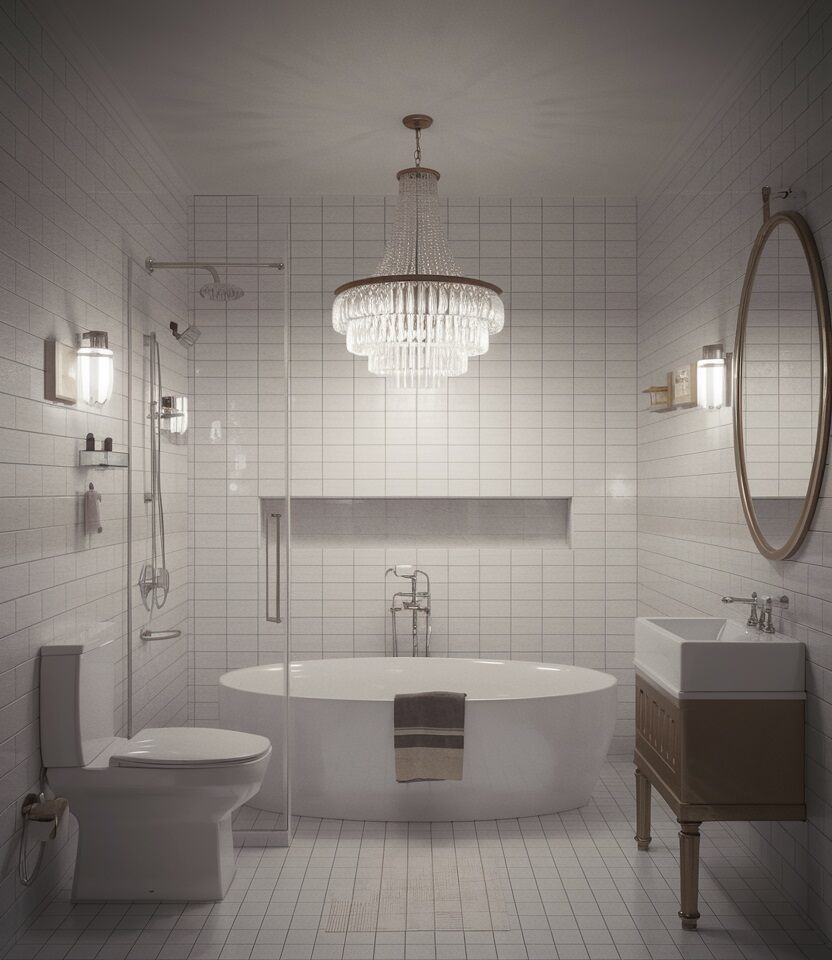 Modern Bathroom Chandelier