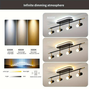4-Light Modern Led Track Lighting Modern Chandelier