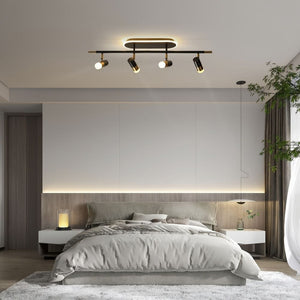 4-Light Modern Led Track Lighting Modern Chandelier