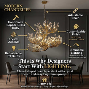 Alaric Tree Branch Pendant Light Modern Chandelier