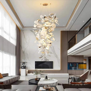 Alba Branch Staircase Chandelier 23.62" (60 cm) Modern Chandelier