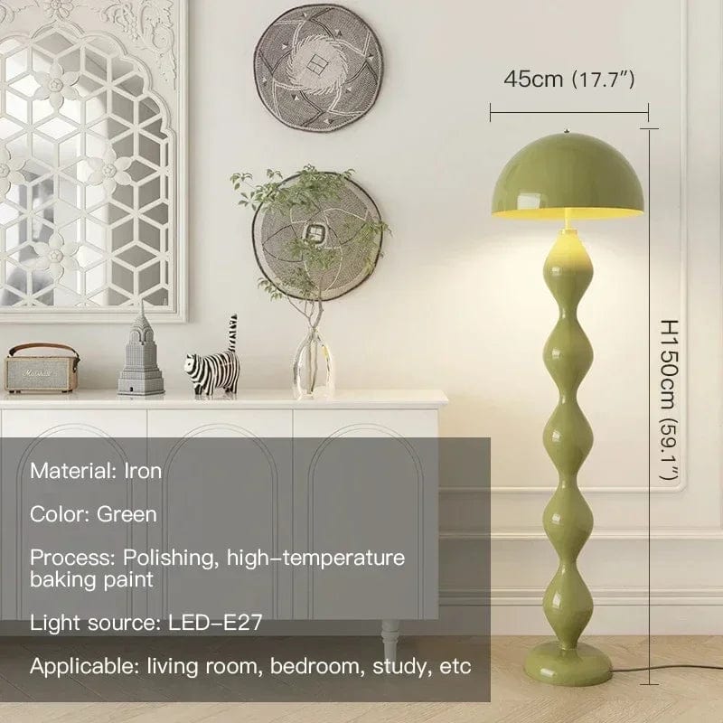 Albeny Mushroom Floor Lamp Green / US Modern Chandelier
