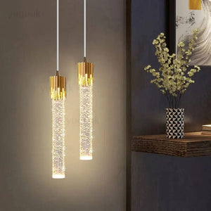 Angel Crystal Bedside Pendant Light Modern Chandelier