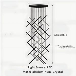 Apex Modern Staircase Chandelier Modern Chandelier