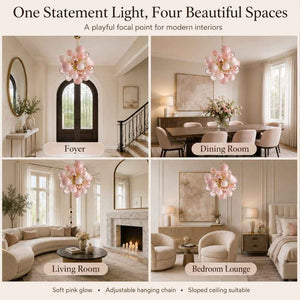 Art Modern Pink Bubble Chandelier Modern Chandelier