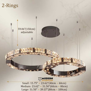 Arven Modern Crystal Ring Chandelier Modern Chandelier