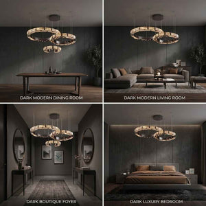 Arven Modern Crystal Ring Chandelier Modern Chandelier