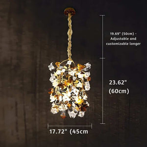 Astor Rustic Brass Pendant Light Modern Chandelier