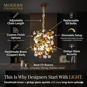 Astor Rustic Brass Pendant Light Modern Chandelier