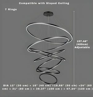 Asty Modern Ring Led Chandelier Modern Chandelier
