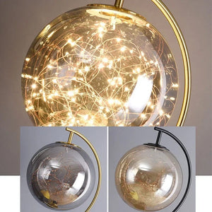 Belma Globe Shade Floor Lamp Modern Chandelier