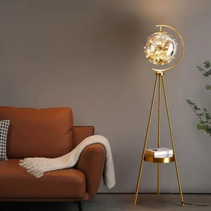 Belma Globe Shade Floor Lamp Modern Chandelier
