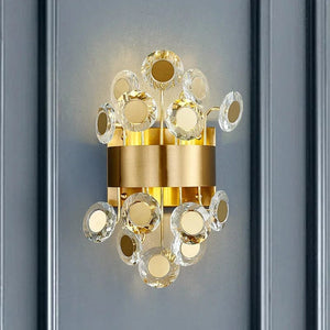 Bryce Led Crystal Wall Sconce Modern Chandelier