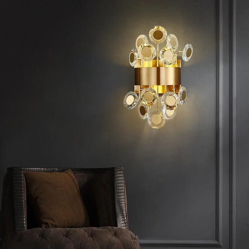 Bryce Led Crystal Wall Sconce Modern Chandelier