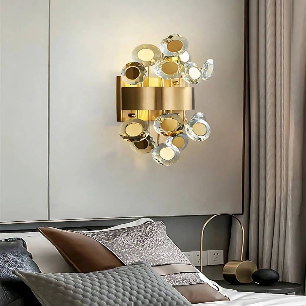 Bryce Led Crystal Wall Sconce Modern Chandelier