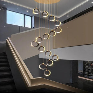 Bryn Modern Staircase Chandelier Cold White / 7 Modern Chandelier