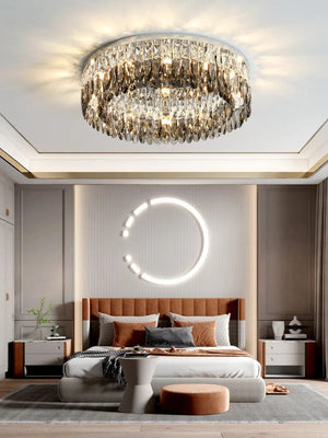 Cara Crystal Flush Mount Chandelier Modern Chandelier