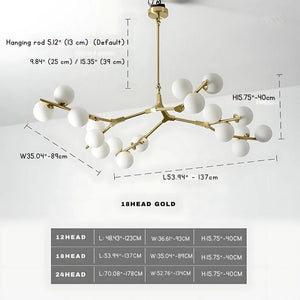 Carol Branch Bubble chandelier Modern Chandelier