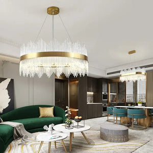 Elyan Led Crystal Chandelier Modern Chandelier