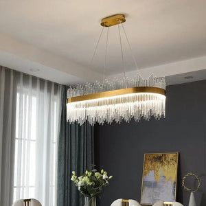 Elyan Led Crystal Chandelier Modern Chandelier