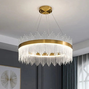 Elyan Led Crystal Chandelier Modern Chandelier
