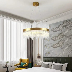 Elyan Led Crystal Chandelier Modern Chandelier