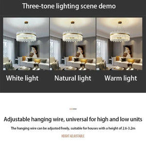 Elyan Led Crystal Chandelier Modern Chandelier