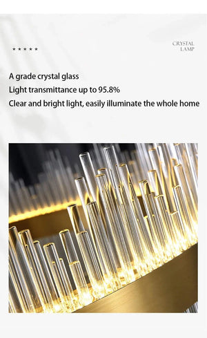 Elyan Led Crystal Chandelier Modern Chandelier