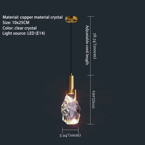 Fable Cut Crystal Pendant Light Modern Chandelier