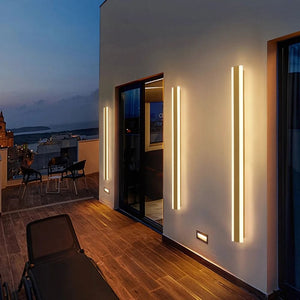 Glacia Long Outdoor Wall Sconce Modern Chandelier