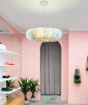 Glade Ostrich Feather Chandelier Modern Chandelier