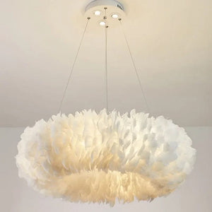 Glade Ostrich Feather Chandelier Modern Chandelier