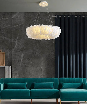 Glade Ostrich Feather Chandelier Modern Chandelier