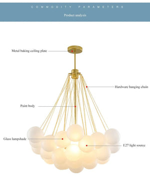 Glory Glass Bubble Chandelier Modern Chandelier