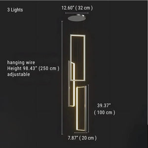 Haze Rectangle Pendant Chandelier Modern Chandelier