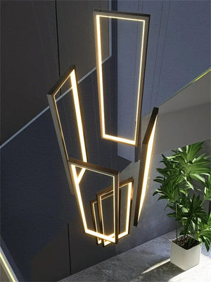 Haze Rectangle Pendant Chandelier Modern Chandelier