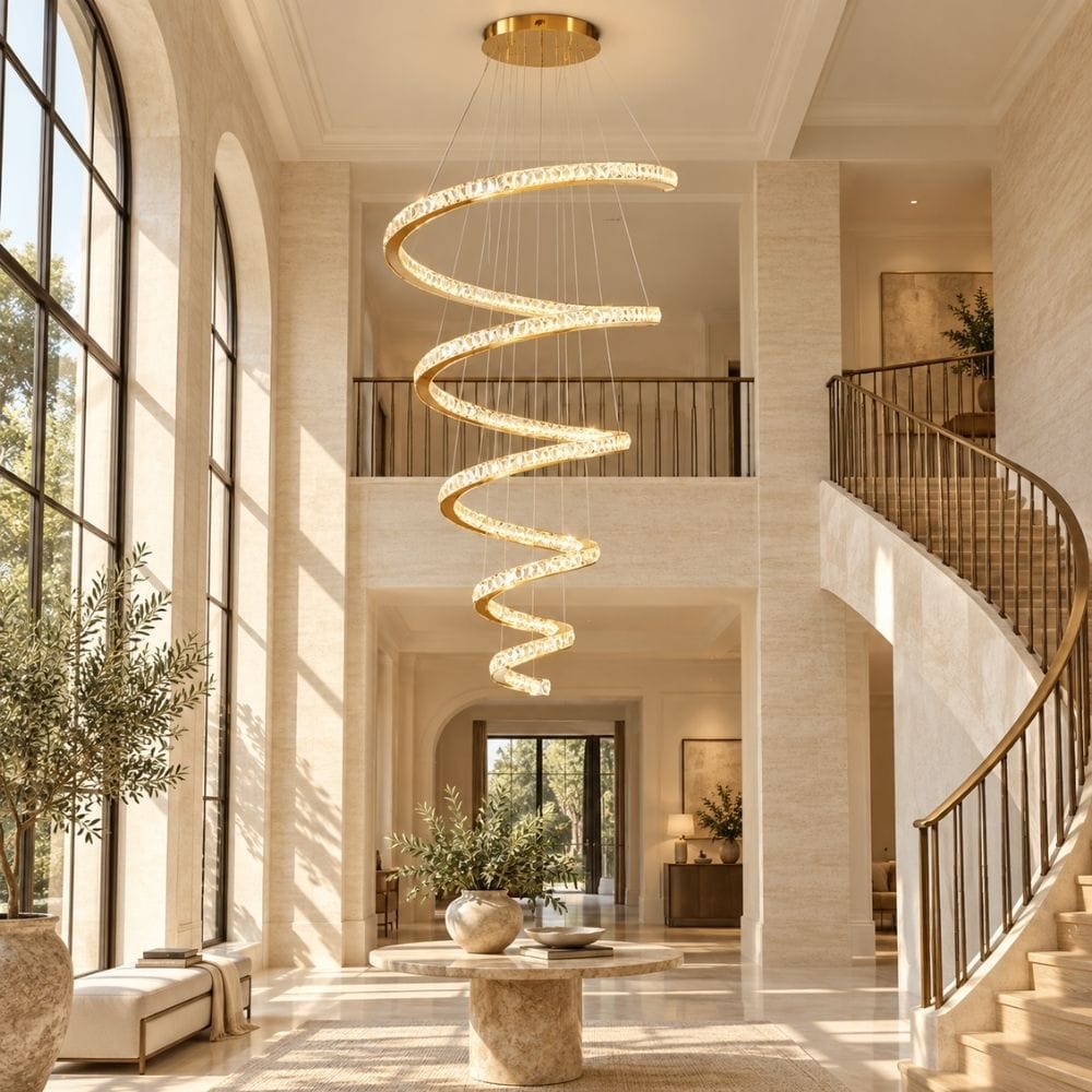 Hazel Oversized Crystal Chandelier Modern Chandelier