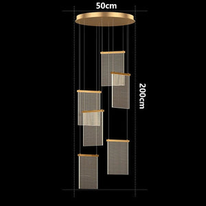 Jane Gold Staircase Chandelier Modern Chandelier