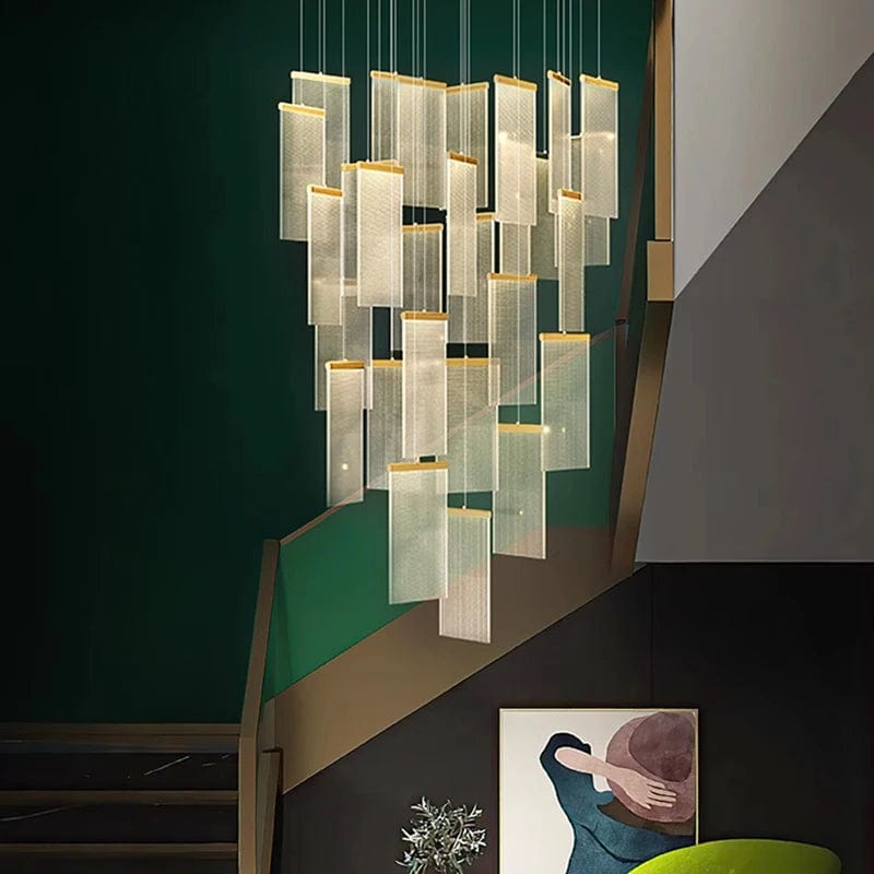 Jane Gold Staircase Chandelier Modern Chandelier