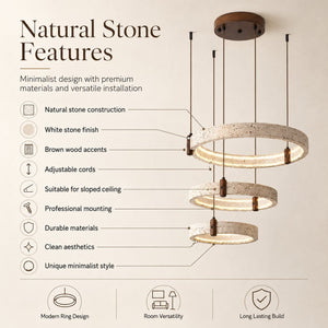 Joy Modern Natural Stone Chandelier Modern Chandelier