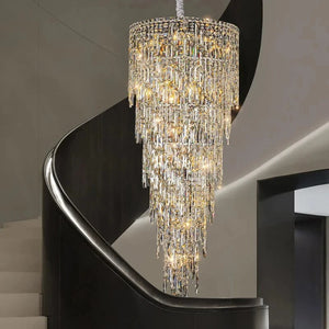 Large Crystal Entryway Chandelier Modern Chandelier