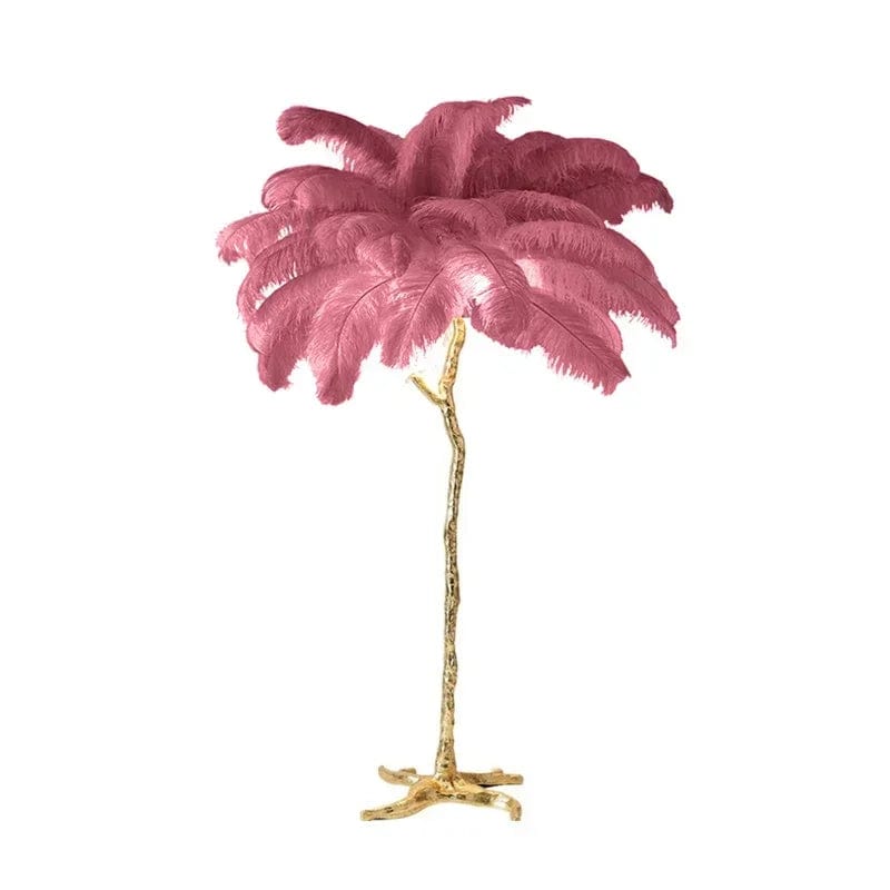 Laura Ostrich Feather Floor Lamp Purple / 47.24" (H120cm) Modern Chandelier