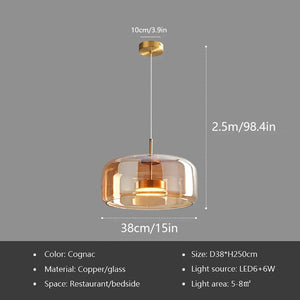 Lindy Globe Glass Pendant Light Modern Chandelier