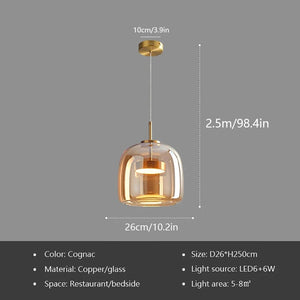 Lindy Globe Glass Pendant Light Modern Chandelier