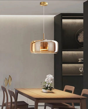 Lindy Globe Glass Pendant Light Large / Smoke Grey Modern Chandelier