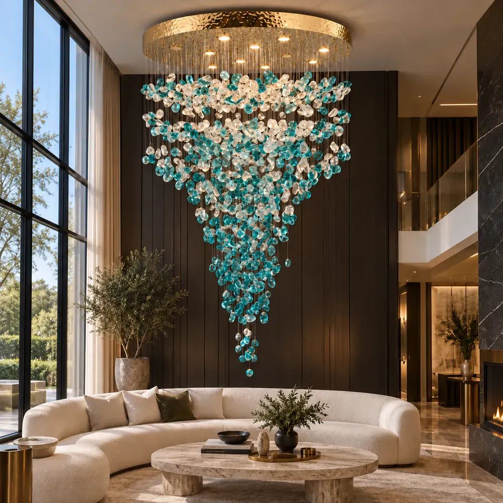 Lori Large Pendant Chandelier 9 Light / Warm White 3000K Modern Chandelier