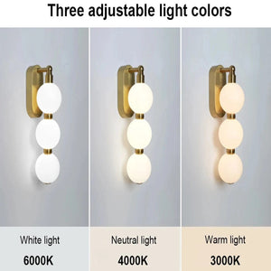 Lyric White Ball Wall Light Modern Chandelier