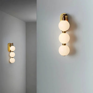 Lyric White Ball Wall Light Modern Chandelier