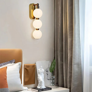 Lyric White Ball Wall Light Modern Chandelier